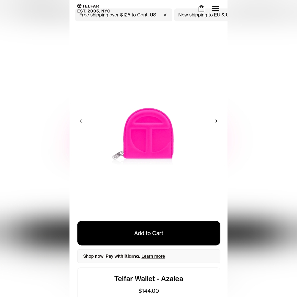 TELFAR Wallet Pink